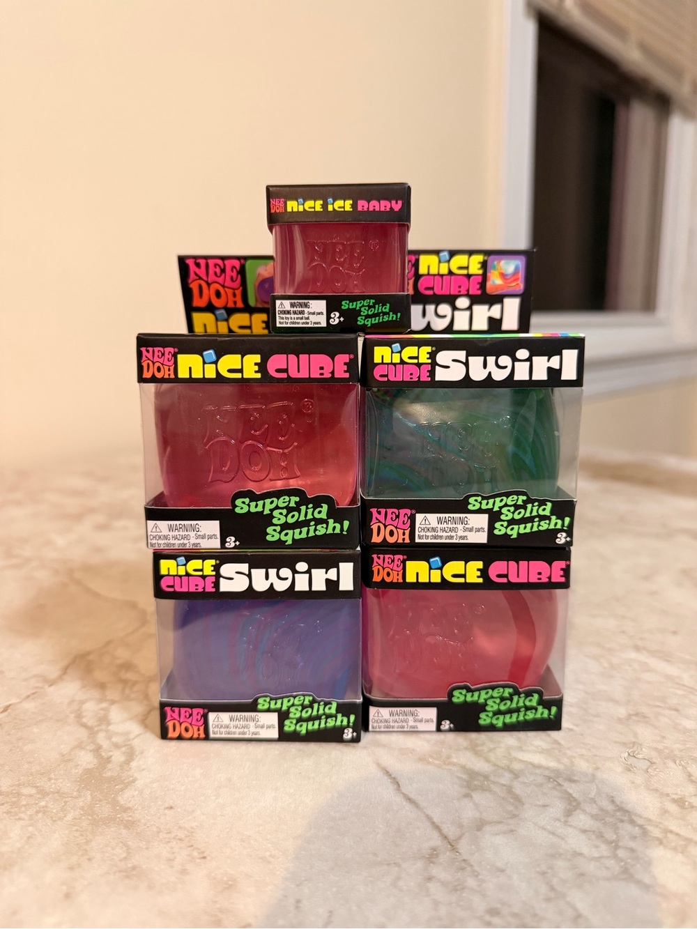 NeeDoh Nice Cube Swirl bundle- Assorted Swirl Colors